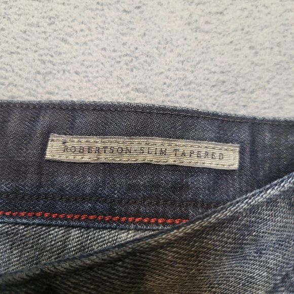 Guess Jeans Mens 31x28 Blue Robertson Slim Tapered Distressed Denim - Picture 3 of 10